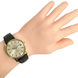 ★★最終特価品【OMEGA/オメガ】 コンステレーション 168.018/cal.564 クロノメーター 腕時計 GP/レザー 自動巻き/オートマ シャンパン文字盤/黒革ベルト(社外) メンズ 【中古】【真子質店】【GD】 【Ixx】