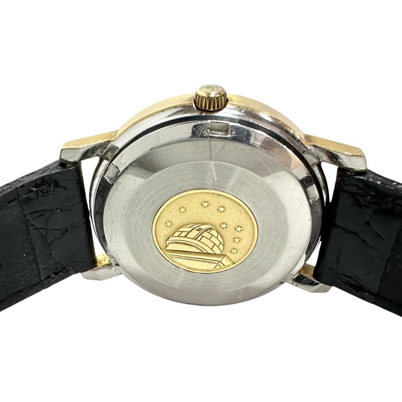★★最終特価品【OMEGA/オメガ】 コンステレーション 168.018/cal.564 クロノメーター 腕時計 GP/レザー 自動巻き/オートマ シャンパン文字盤/黒革ベルト(社外) メンズ 【中古】【真子質店】【GD】 【Ixx】