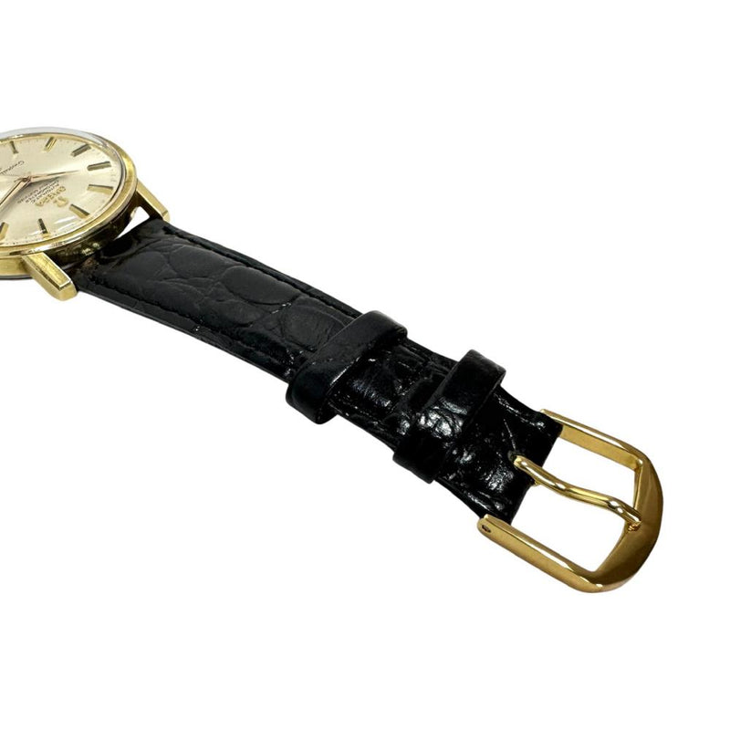 ★★最終特価品【OMEGA/オメガ】 コンステレーション 168.018/cal.564 クロノメーター 腕時計 GP/レザー 自動巻き/オートマ シャンパン文字盤/黒革ベルト(社外) メンズ 【中古】【真子質店】【GD】 【Ixx】