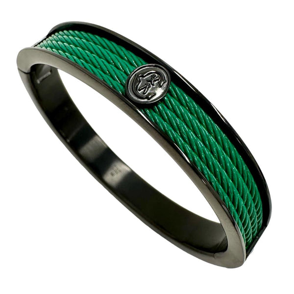 【CHARRIOL/シャリオール】 フォーエバーカラー ブレスレット  16cm(M) バングル スチール 34.7g 黒メタル/グリーン レディース
【中古】【真子質店】【BL】




【IMaMo】