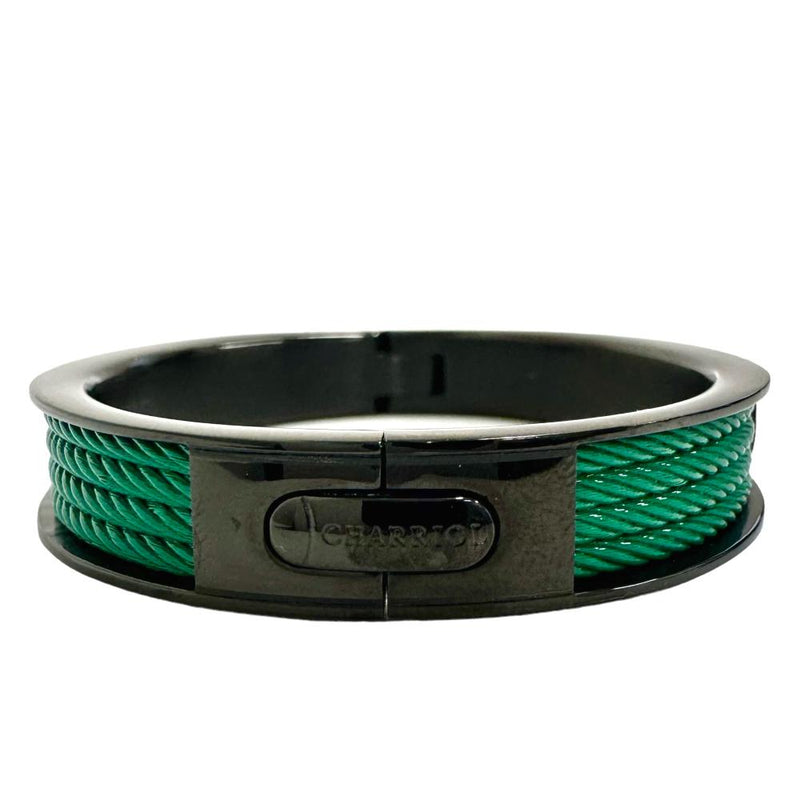 【CHARRIOL/シャリオール】 フォーエバーカラー ブレスレット  16cm(M) バングル スチール 34.7g 黒メタル/グリーン レディース
【中古】【真子質店】【BL】




【IMaMo】