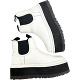 【UGG/アグ】 1130533 ニューメル プラットフォーム チェルシー　厚底 ブーツ レザー ホワイト/ブラック レディース【中古】【真子質店】【GD】




【Mox】