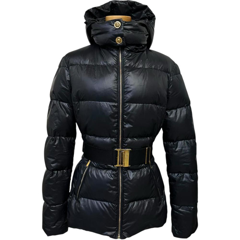 ★★最終特価品【VERSACE/ヴェルサーチ】 Medusa（メドゥーサ） ベルト付きダウンコート ショート丈 ダウンジャケット ポリエステル/ダウン ブラック レディース【中古】【真子質店】【GD】




【MaTx】