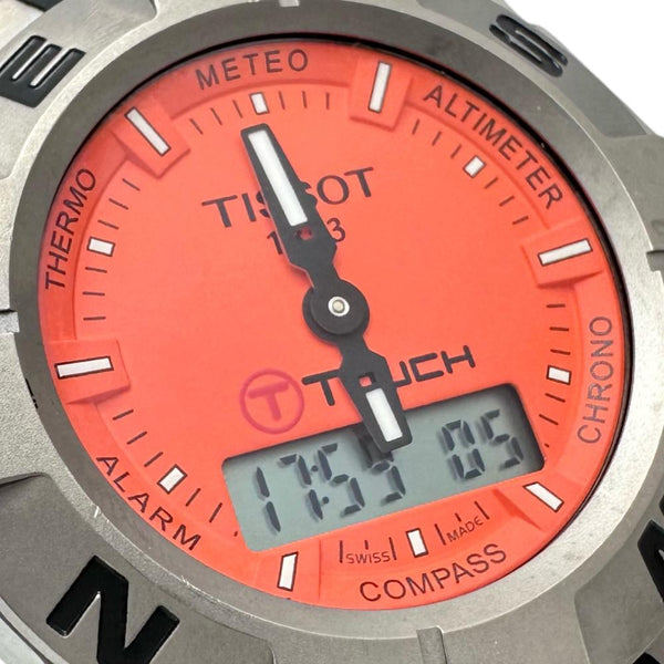 【TISSOT/ティソ】 T-タッチ TISSOT1853 デジタル 腕時計 チタン/ラバー クオーツ オレンジ文字盤/黒ラバー メンズ
【中古】【真子質店】【GD】




【TDT】