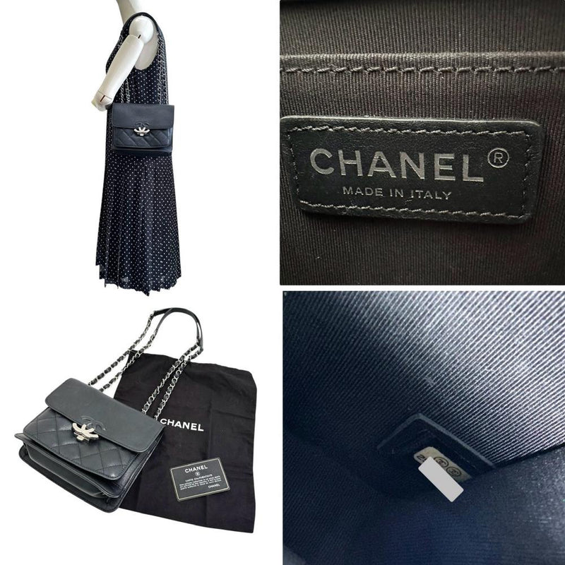 CHANEL/シャネル】 ハーフココ チェーン Gカード/Sシール有