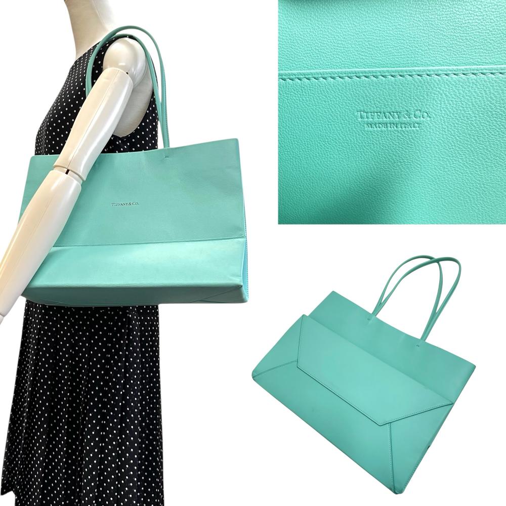 TIFFANY&Co./ティファニー】 ショッピング ラージ トートバッグ レザー
