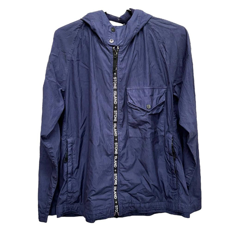 【STONE ISLAND/ストーンアイランド】 76154280 ナイロンジャケット ナイロン/ポリウレタン/キュプラ ネイビー  メンズ【中古】【真子質店】【GD】, 【TMix】