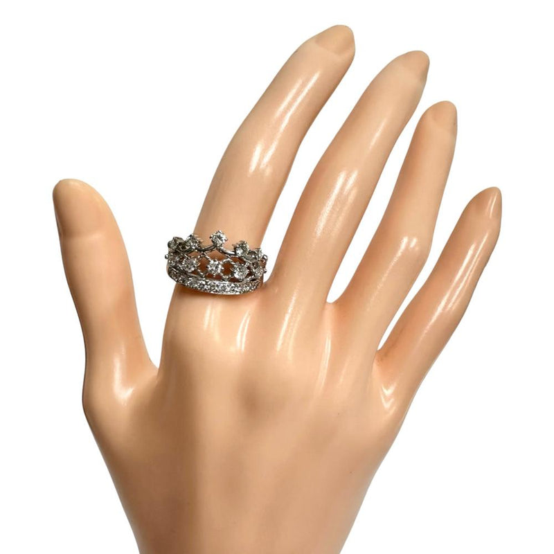 12号 クラウンモチーフ ダイヤモンド 計0.84ct リング・指輪 K18WGホワイトゴールド 18金 4.9g レディース
【中古】【真子質店】【NN】




【KMoS】
