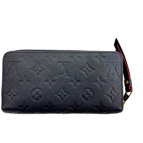 【LOUIS VUITTON/ルイ・ヴィトン】 ジッピーウォレット モノグラムアンプラント M62121 長財布 レザー ネイビー/レッド（マリーヌルージュ） レディース【中古】【真子質店】【BL】




【DDx】