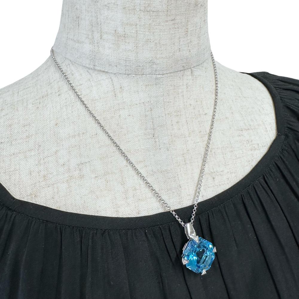 TASAKI/タサキ】 ブルートパーズ 22.24ct ダイヤモンド 計0.04ct