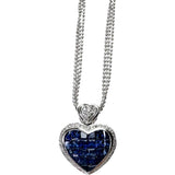 ハート 3連チェーン サファイア（ミステリーセッティング） 2.00ct ダイヤモンド 0.12ct ネックレス K14WGホワイトゴールド 14金 6.8g 40cm レディース
【中古】【真子質店】【NN】




【MoMaS】