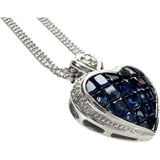 ハート 3連チェーン サファイア（ミステリーセッティング） 2.00ct ダイヤモンド 0.12ct ネックレス K14WGホワイトゴールド 14金 6.8g 40cm レディース
【中古】【真子質店】【NN】




【MoMaS】