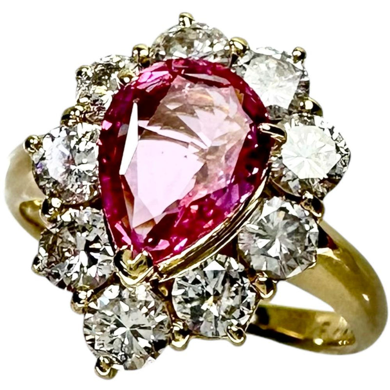 12号 パパラチアサファイア 1.22ct ダイヤモンド 1.13ct リング・指輪 K18ゴールド 18金 4.6g レディース
【中古】【真子質店】【NN】




【ISMix】