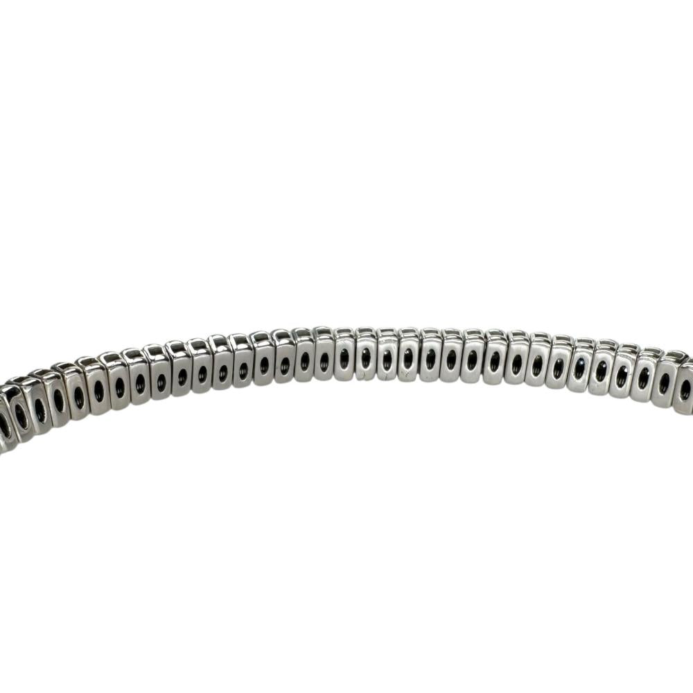 伸縮バングル ダイヤモンド 1.11ct ブレスレット K18WGホワイト
