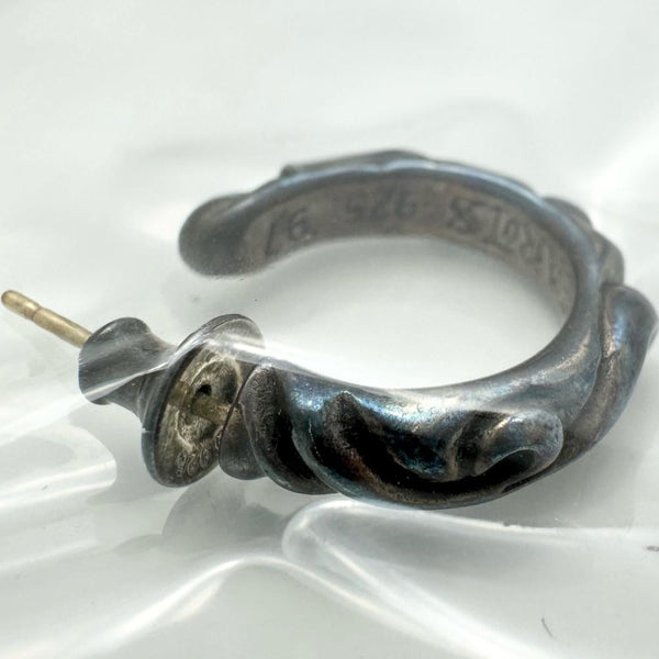 クロムハーツ スクロール フープ ピアス 925 片耳用 シルバー サイズ1 クロムハーツ（Chrome Hearts）クロムハーツ ピアス スクロール