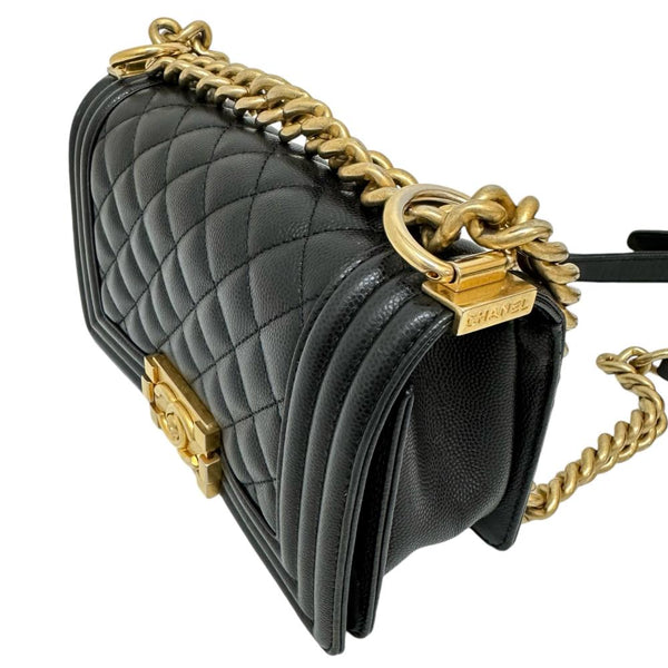 【CHANEL/シャネル】 ボーイシャネル A67085 カード/シールあり チェーンショルダー ショルダーバッグ 26番（2018年頃） キャビアスキン/レザー ブラック/ゴールド金具 レディース【中古】【真子質店】【BL】




【MoMoxx】