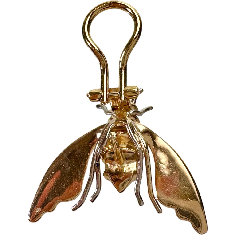 K18 750 18金ゴールド　ダイヤモチーフピアス　IVXLCDM soph. 蜂モチーフ ダイヤモンド ピアス K18ゴールド 18金/K18PGピンク