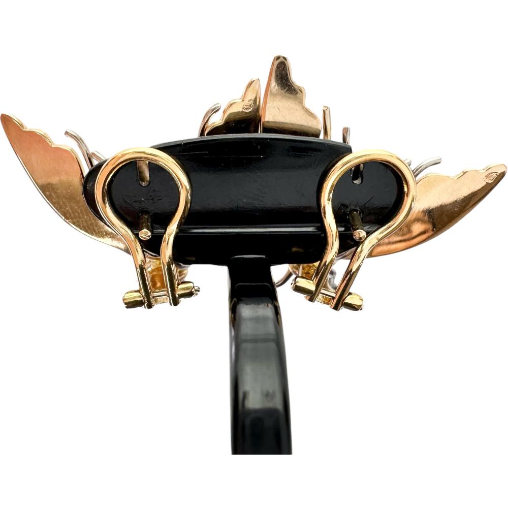 蜂モチーフ ダイヤモンド ピアス K18ゴールド 18金/K18PGピンク