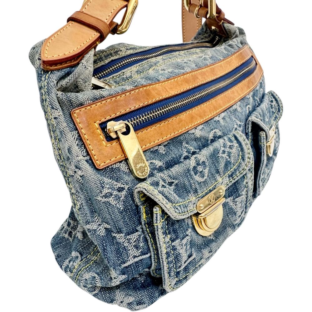 Louis Vuitton ルイヴィトン バギーPM M95049 デニム 楽天市場】ルイヴィトン Louis Vuitton モノグラムデニム バギー