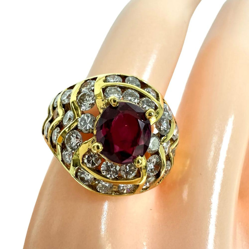 13号 ルビー 0.95ct ダイヤモンド 計1.81ct リング・指輪 K18ゴールド 18金 9.5g レディース
【中古】【真子質店】【NN】




【IDMax】