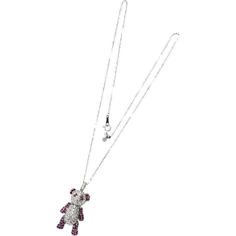 頭手足動くパンダ  ダイヤモンド 1.15ct ルビー 0.85ct ネックレス K18WGホワイトゴールド 18金 8.5g 45cm レディース
【中古】【真子質店】【NN】




【TxKS】