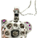 頭手足動くパンダ  ダイヤモンド 1.15ct ルビー 0.85ct ネックレス K18WGホワイトゴールド 18金 8.5g 45cm レディース
【中古】【真子質店】【NN】




【TxKS】