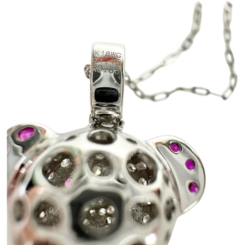 頭手足動くパンダ  ダイヤモンド 1.15ct ルビー 0.85ct ネックレス K18WGホワイトゴールド 18金 8.5g 45cm レディース
【中古】【真子質店】【NN】




【TxKS】