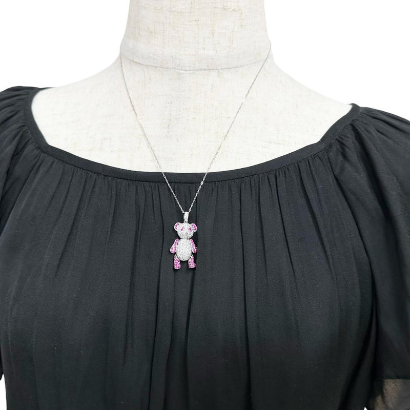 頭手足動くパンダ  ダイヤモンド 1.15ct ルビー 0.85ct ネックレス K18WGホワイトゴールド 18金 8.5g 45cm レディース
【中古】【真子質店】【NN】




【TxKS】