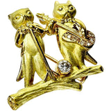 猫モチーフ　ペンブローチ 　ペンダント兼ブローチ ダイヤモンド 0.09ct ペンダントトップ K18ゴールド 18金 6.9g レディース
【中古】【真子質店】【NN】




【MiMaY】