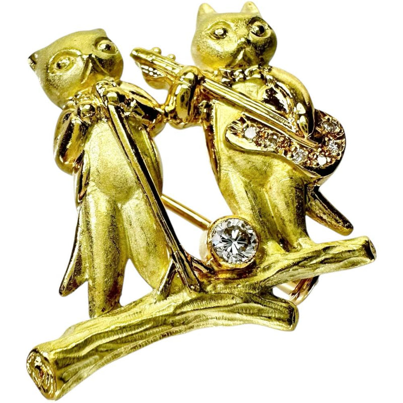 猫モチーフ　ペンブローチ 　ペンダント兼ブローチ ダイヤモンド 0.09ct ペンダントトップ K18ゴールド 18金 6.9g レディース
【中古】【真子質店】【NN】




【MiMaY】