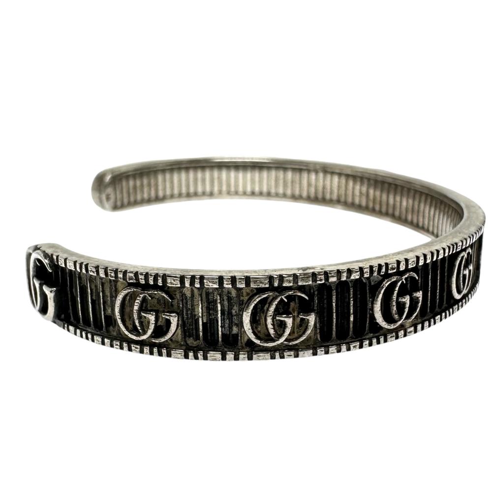 GUCCI/グッチ】 ダブルG バングル シルバー925 23.6g シルバー ユニ