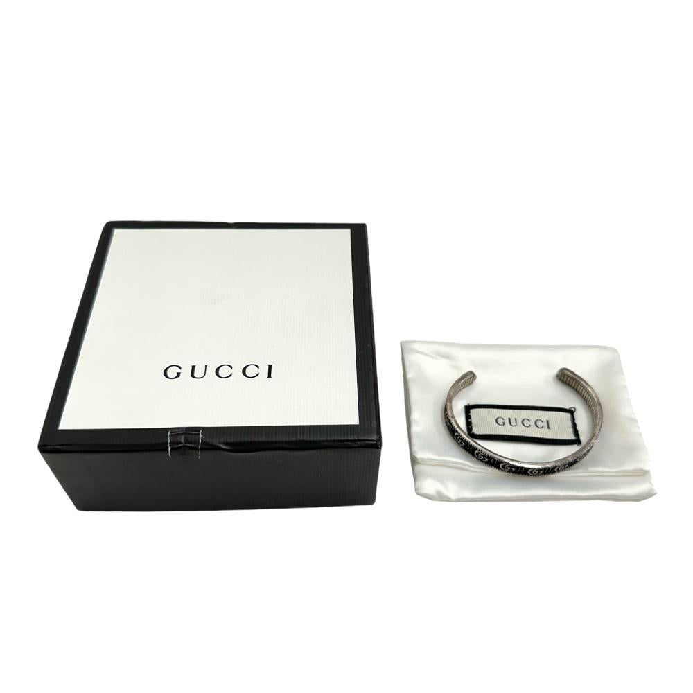 GUCCI/グッチ】 ダブルG バングル シルバー925 23.6g シルバー ユニ