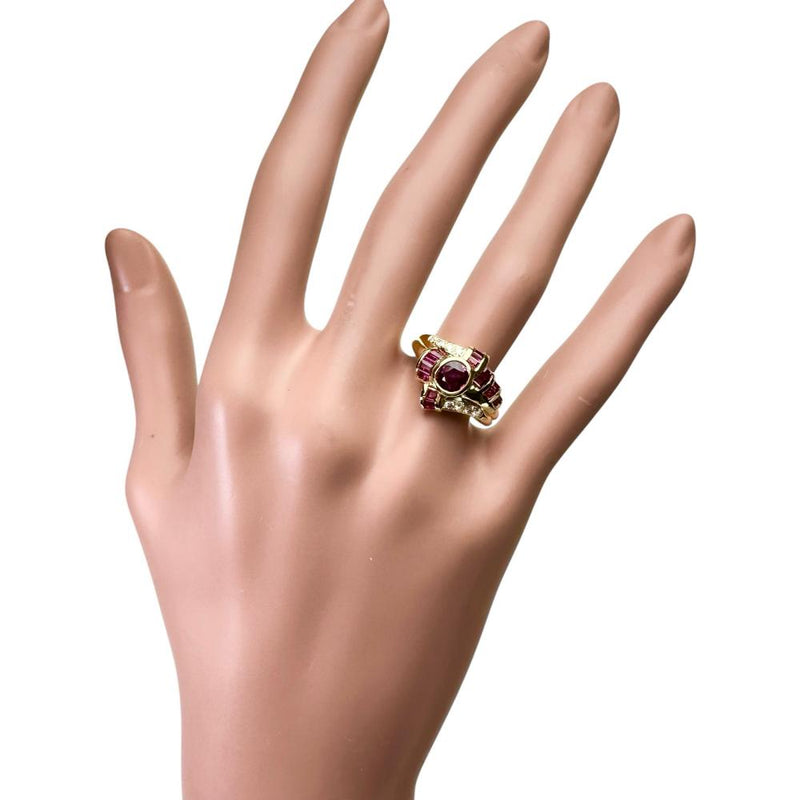 14号 ルビー 計1.30ct ダイヤモンド 計0.13ct リング・指輪 K18ゴールド 18金 7.0g レディース
【中古】【真子質店】【NN】




【SMaMo】