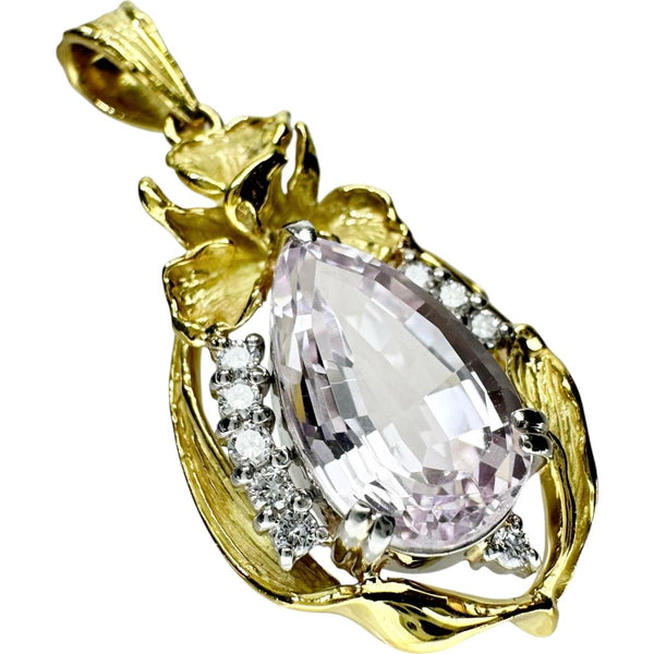 クンツァイト 4.50ct ダイヤモンド 0.18ct ペンダントトップ K18ゴールド 18金/Pt900プラチナ 7.1g レディース
【中古】【真子質店】【NN】




【KKx】