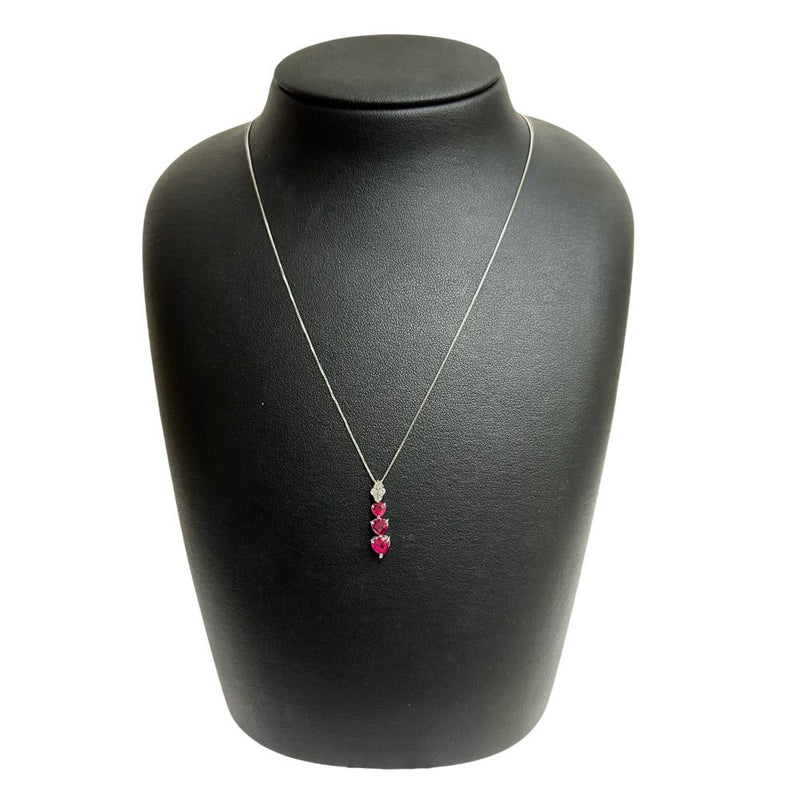 ルビー (通常加熱) 計1.03ct ダイヤモンド 計0.11ct ネックレス K18WGホワイトゴールド 18金/Pt850プラチナ 2.5g 45cm レディース
【中古】【真子質店】【NN】




【MaSY】