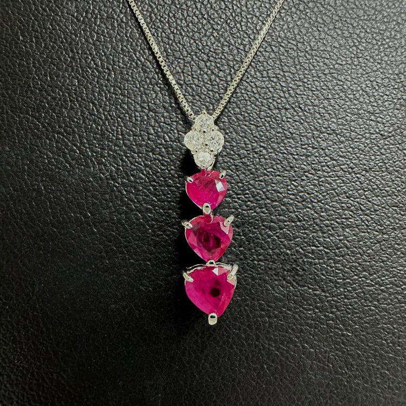 ルビー (通常加熱) 計1.03ct ダイヤモンド 計0.11ct ネックレス K18WGホワイトゴールド 18金/Pt850プラチナ 2.5g 45cm レディース
【中古】【真子質店】【NN】




【MaSY】