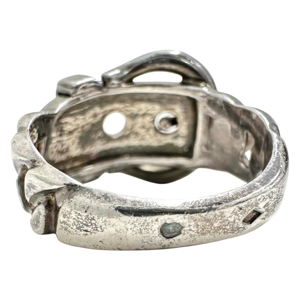 15号【HERMES/エルメス】 リング・指輪 ブックルセリエ シルバー925