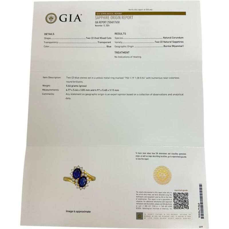 20号 ビルマ産非加熱サファイア 1.19/1.08ct ダイヤモンド 0.54ct リング・指輪 K18ゴールド 18金 5.7g レディース
【中古】【真子質店】【NN】




【IxKMi】