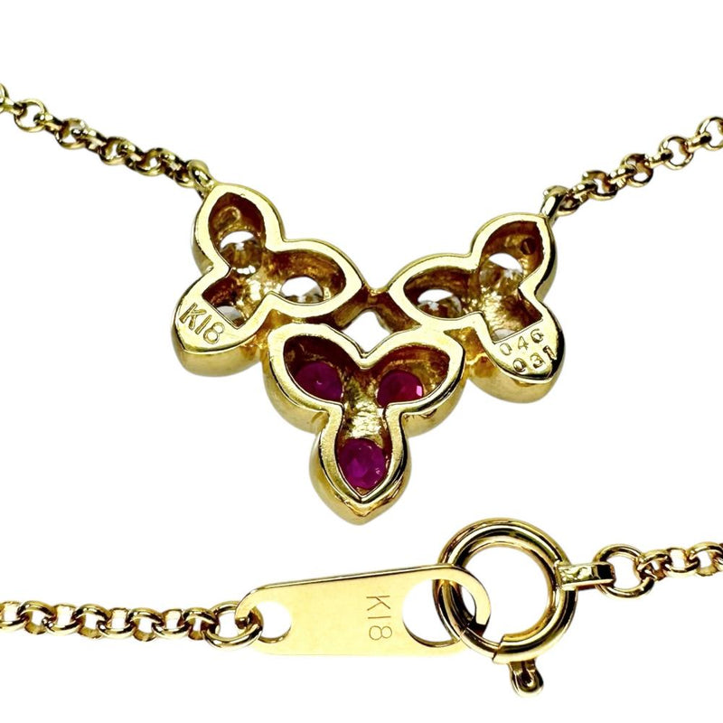 ルビー 計0.31ct ダイヤモンド 計0.46ct ネックレス K18ゴールド 18金 4.9g 直線41cm レディース
【中古】【真子質店】【NN】




【KDMi】