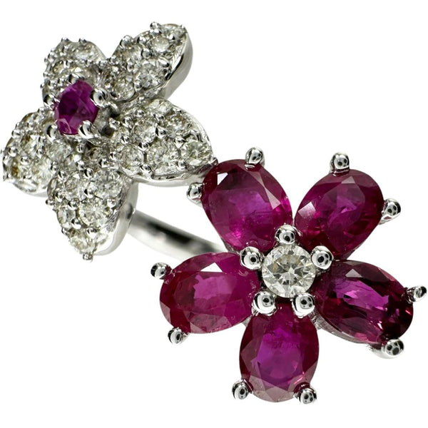 12.5号 スター&フラワー/花モチーフ ルビー 計0.90ct ダイヤモンド 計0.33ct リング・指輪 K18WGホワイトゴールド 18金 4.1g レディース
【中古】【真子質店】【NN】




【KMaI】
