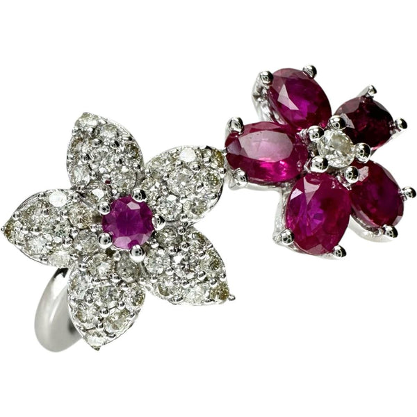 12.5号 スター&フラワー/花モチーフ ルビー 計0.90ct ダイヤモンド 計0.33ct リング・指輪 K18WGホワイトゴールド 18金 4.1g レディース
【中古】【真子質店】【NN】




【KMaI】