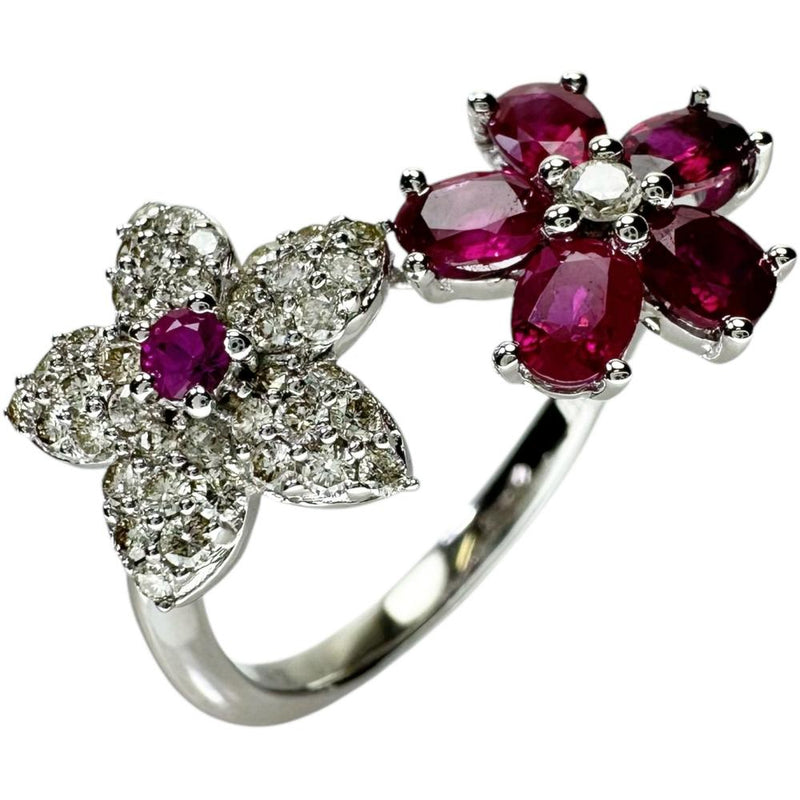 12.5号 スター&フラワー/花モチーフ ルビー 計0.90ct ダイヤモンド 計0.33ct リング・指輪 K18WGホワイトゴールド 18金 4.1g レディース
【中古】【真子質店】【NN】




【KMaI】