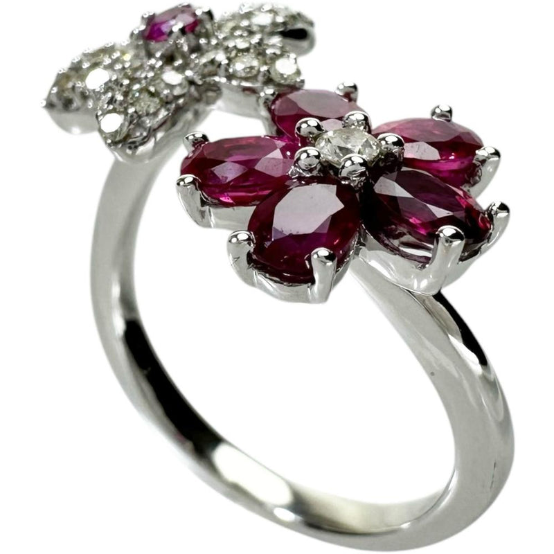 12.5号 スター&フラワー/花モチーフ ルビー 計0.90ct ダイヤモンド 計0.33ct リング・指輪 K18WGホワイトゴールド 18金 4.1g レディース
【中古】【真子質店】【NN】




【KMaI】