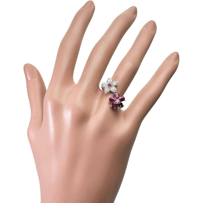 12.5号 スター&フラワー/花モチーフ ルビー 計0.90ct ダイヤモンド 計0.33ct リング・指輪 K18WGホワイトゴールド 18金 4.1g レディース
【中古】【真子質店】【NN】




【KMaI】