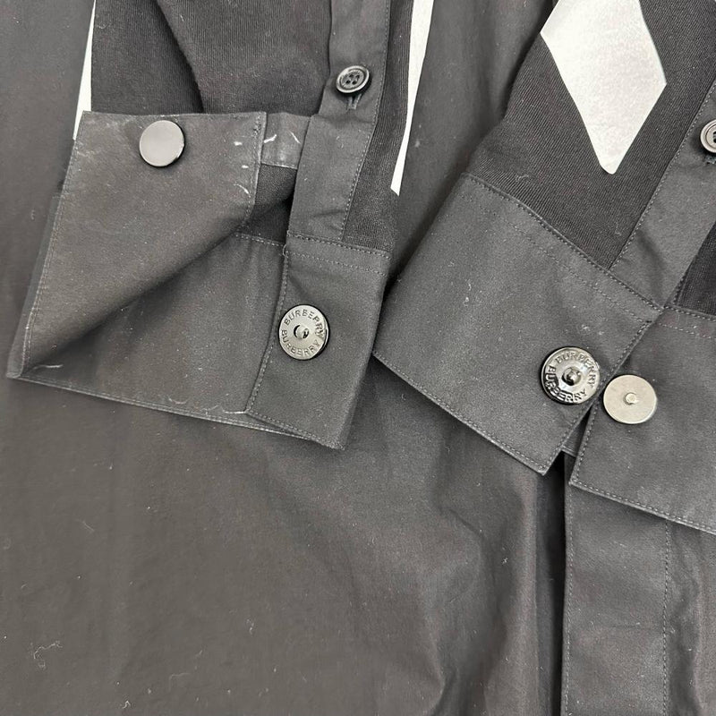 【BURBERRY/バーバリー】 ロゴ プリントシャツ 長袖シャツ コットン100％ ブラック/ホワイト メンズ【中古】【真子質店】【GD】




【TKMo】