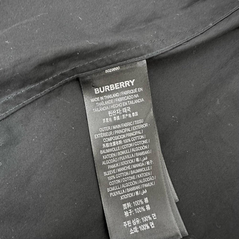 【BURBERRY/バーバリー】 ロゴ プリントシャツ 長袖シャツ コットン100％ ブラック/ホワイト メンズ【中古】【真子質店】【GD】




【TKMo】
