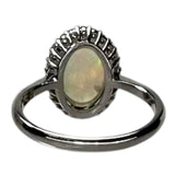 ★★最終特価品 11.5号 オパール 1.23ct ダイヤモンド 0.22ct リング・指輪 Pt900プラチナ 4.6g レディース 【中古】【真子質店】【NN】 【MiTMo】