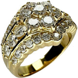 13号 ダイヤモンド 計2.01ct リング・指輪 K18ゴールド 18金 9.7g レディース 【中古】【真子質店】【NN】 【IKxMo】