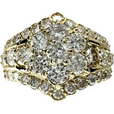 13号 ダイヤモンド 計2.01ct リング・指輪 K18ゴールド 18金 9.7g レディース 【中古】【真子質店】【NN】 【IKxMo】