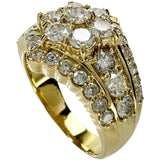 13号 ダイヤモンド 計2.01ct リング・指輪 K18ゴールド 18金 9.7g レディース 【中古】【真子質店】【NN】 【IKxMo】